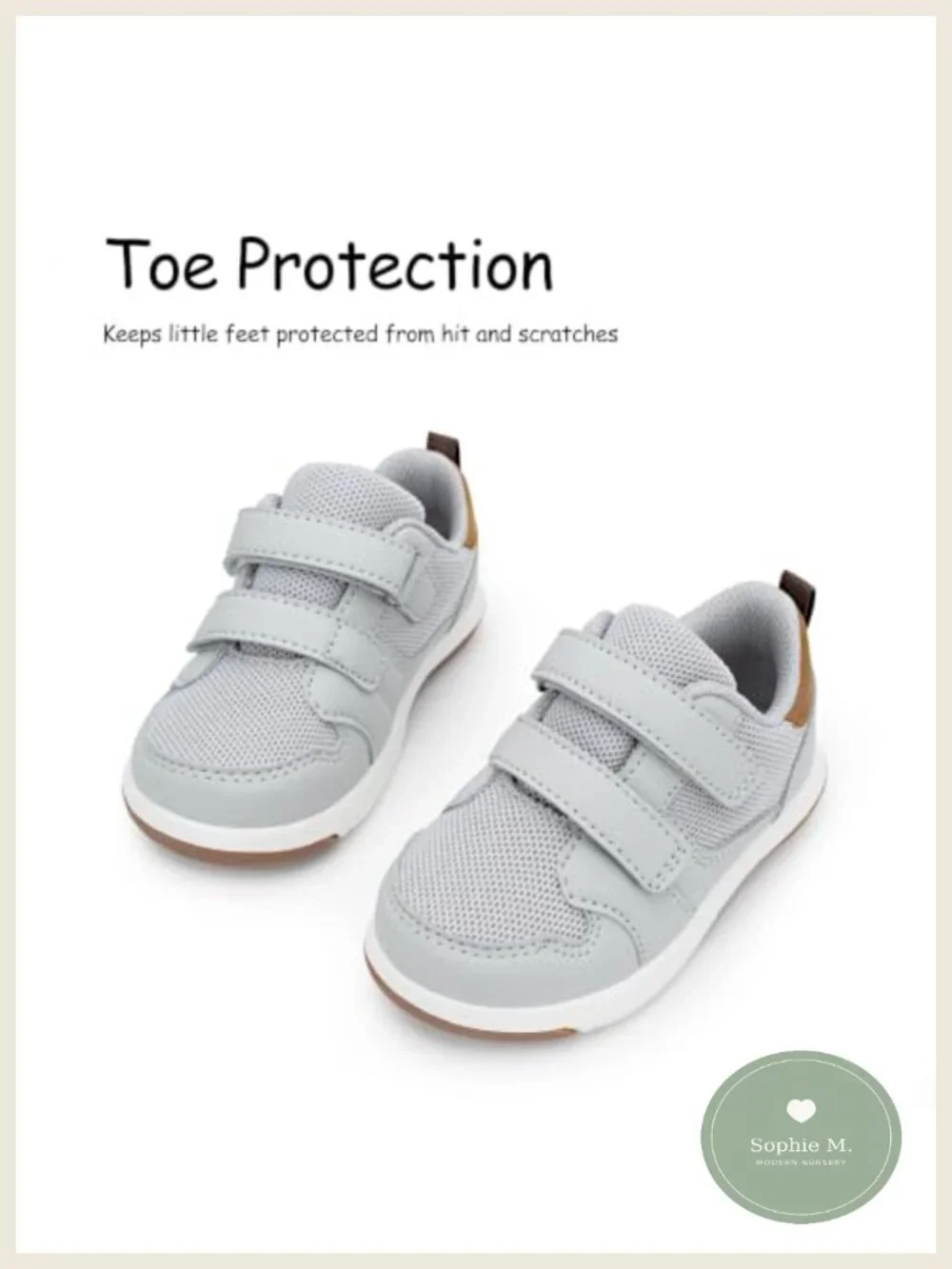 Toddler Kids Slip On Barefoot Sneakers Breathable Mesh Hook-and-Loop Non-Slip